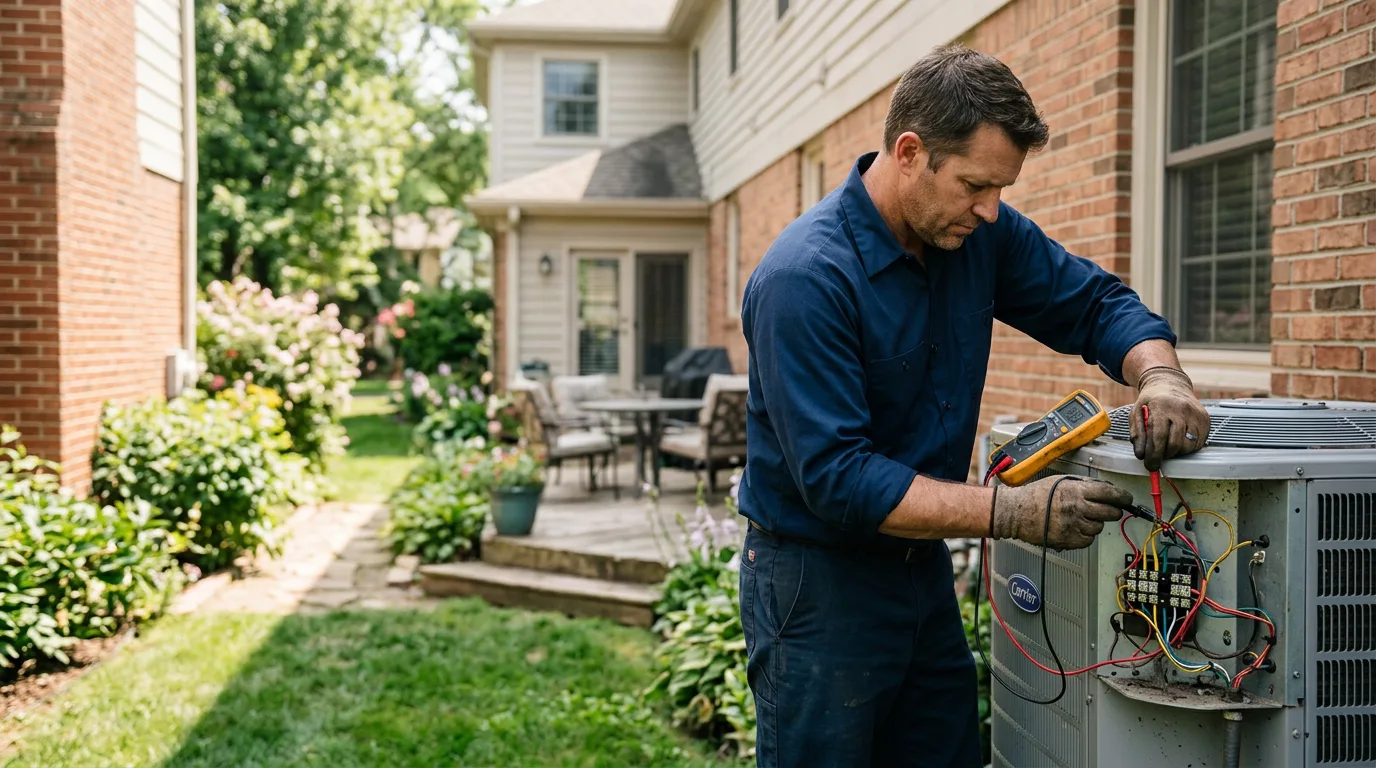 HVAC technician working near Hickory, PA